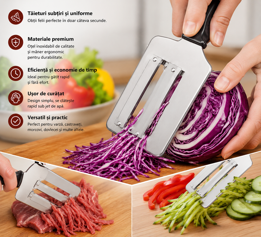 Feliator pentru Carne si Legume Profesional cu Lamă din Oțel Inoxidabil