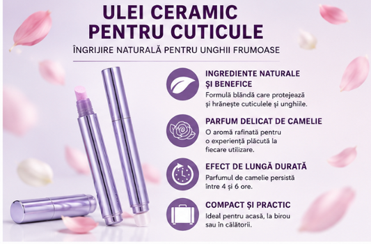 Stilou 3 în 1 pentru Cuticule Perfecte fǎrǎ Nevoia unei Forfecuțe